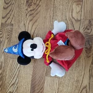Disney Parks Authentic Mickey Mouse Wizard Apprentice Plush Toy Iconic Disney